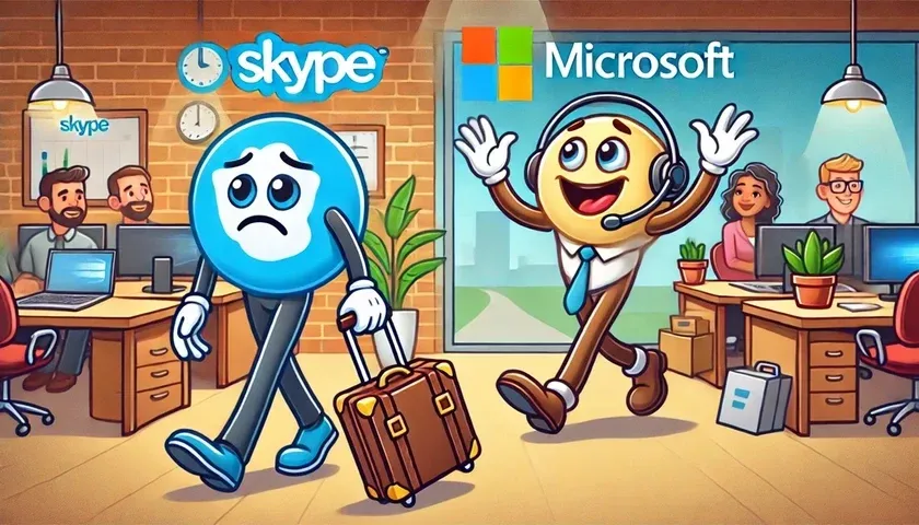 Skype закрывают